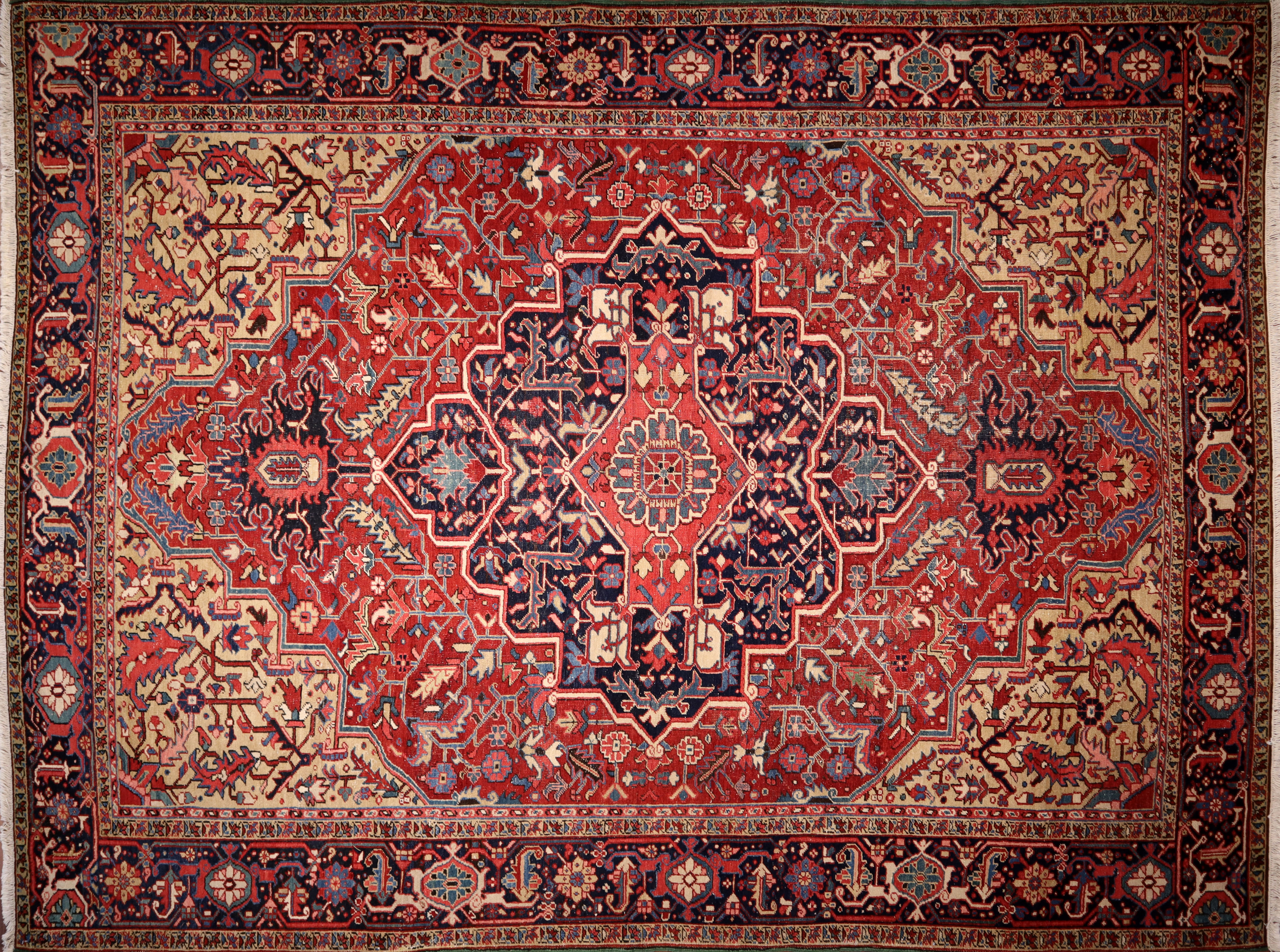 Heriz rug, 9'1" x 12'1", from Iran
